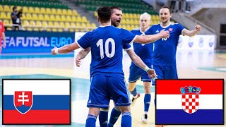 SLOVENSKO VS CHORVÁTSKO KVALIFIKÁCIA NA MAJSTROVSTVÁ SVETA 2024 VO FUTSALE