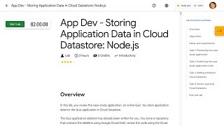 App Dev Storing Application Data in Cloud Datastore: Node js