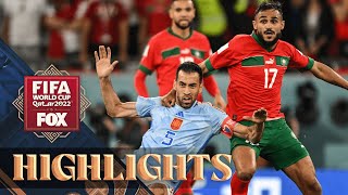 Morocco vs. Spain Highlights | 2022 FIFA World Cup | Round of 16