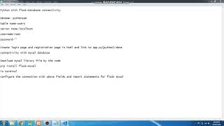 MySQL database with Python Part-3 - DB Configuration with Python