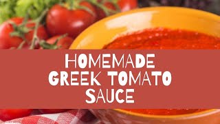 Homemade Greek Tomato Sauce