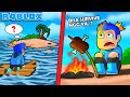 HARI PERTAMA KEHIDUPAN SURVIVAL KU DI SEBUAH PULAU TERPENCIL TAK BERPENGHUNI DI ROBLOX!!! Eps 1