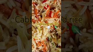 Cabbage fried rice #ricerecipe #friedrice #food #cooking #cooking #recipe #yummyfood #shorts #short