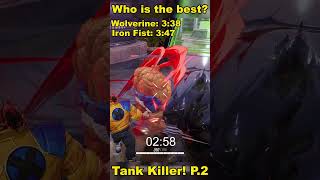 Who Is The Better Tank Killer In Marvel Rivals, Wolverine or Iron Fist? #gaming #marvelrivals