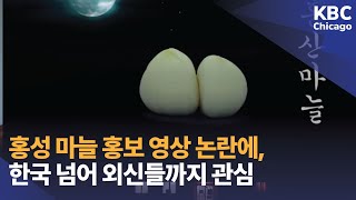 홍성 마늘 홍보 영상 논란에, 한국 넘어 외신들까지 관심