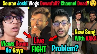 @souravjoshivlogs7028 Views Down! - Downfall? 🤯, Manoj Dey Live Fight, Chapati Gamer, CarryMinati