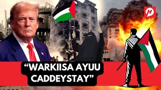 TRUMP OO WARKIISA CADDEYSTAY \u0026 DANTA UU KA LEEYAHAY QASA +SHIINSHA + SOMALIA + SIR-AA’IIL