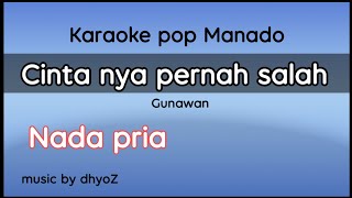 Karaoke cinta nya pernah salah nada pria || versi keyboard elekton