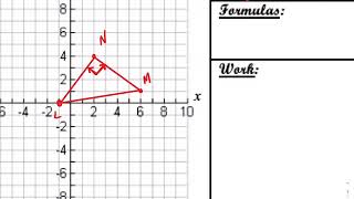 Coordinate geometry proofs involving triangles