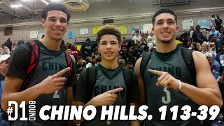 LONZO BALL DUNK FEST!! Chino Hills (113-39) vs Los Osos: Official #D1Bound Game Mixtape