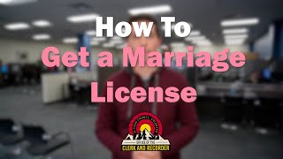 How To Obtain a Marriage License