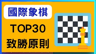 【限時公開】國際象棋最重要Top30致勝原則! (最佳新手攻略2024)