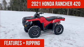 2021 Honda Rancher 420 Features + Rip