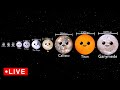 Planet Comparison for kids 🔴🌙🪐🌎 | Planet video | How Many Moons Does Each Planet Have | Top 10 Moons