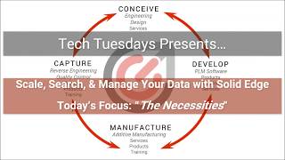 CAM Logic Tech Tuesdays - Solid Edge 2020 with Data Management