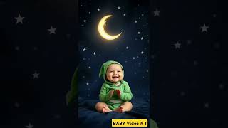 Magical Baby in Crescent Moon 🌙 | Baby Shorts Video