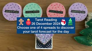 Daily Tarot Forecast with a 4-Card Spread for December 26, 2024 #dailytarot #tarot