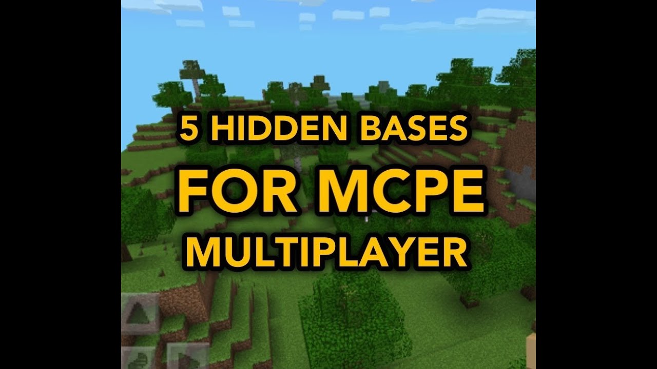 BEST Hidden Bases For MCPE Multiplayer - YouTube