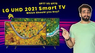LG UP77 vs LG UP75 UHD Smart TV 2021 | Which Should you buy? Hindi