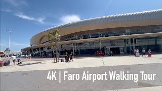 4K | Faro airport Walking Tour | Portugal’s affordable destination