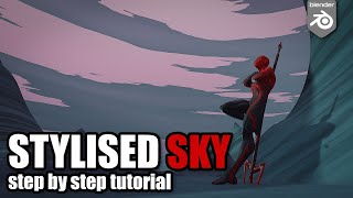 Stylised Sky shader  - Blender tutorial