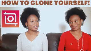 HOW TO CLONE YOURSELF ON INSHOT | Video editing tutorial.