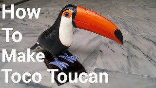 how to make paper Toco Toucan bird full tutorial | Toco toucan DIY | Bird Sculpture Crafts