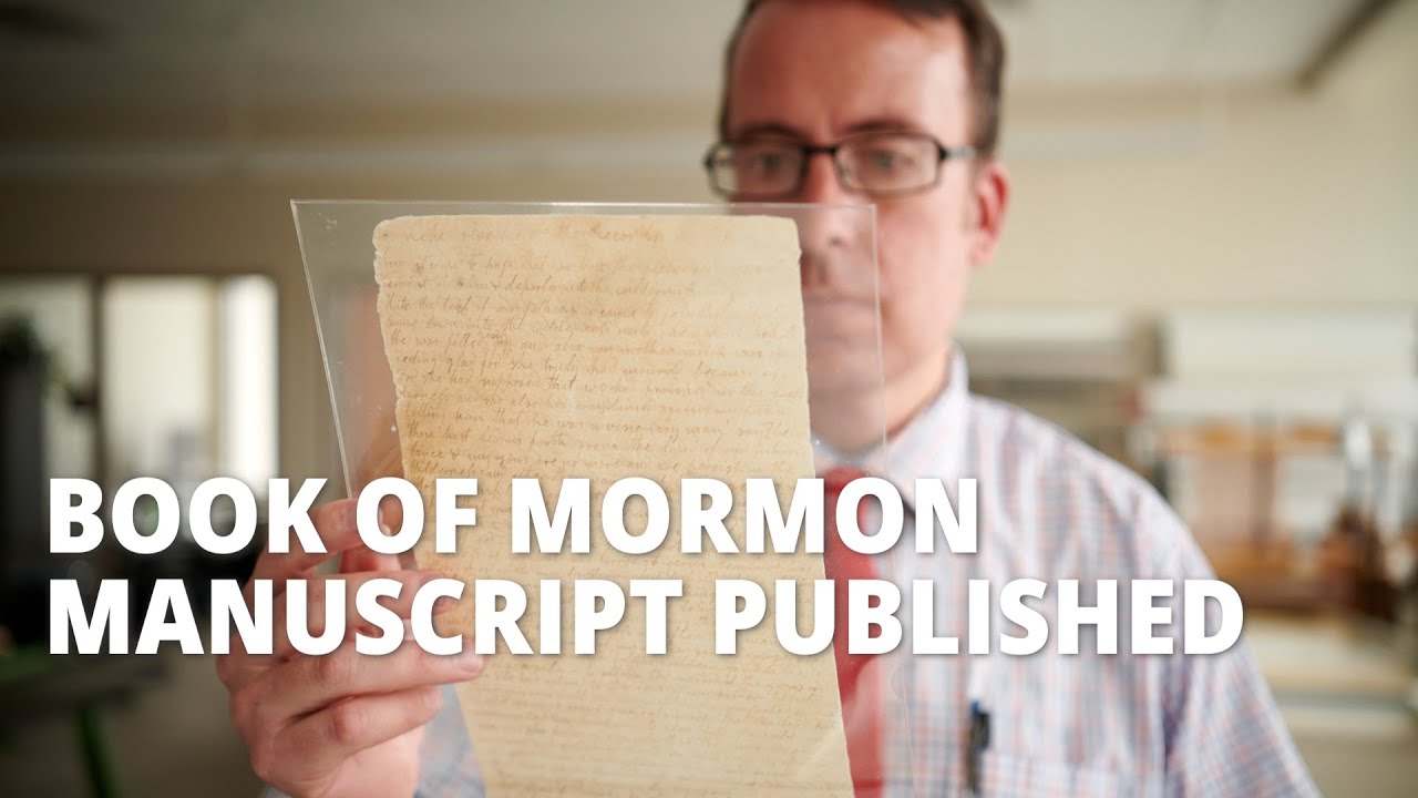 See The Original Book Of Mormon Manuscript - YouTube