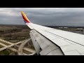 4K | Southwest Airlines Boeing 737-700 (N7882B) Cloudy & Overcast Pittsburgh Landing