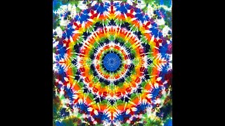 Tie Dyeing 16-Point Mandala On A Tapestry (Extreme Kaleidoscope)