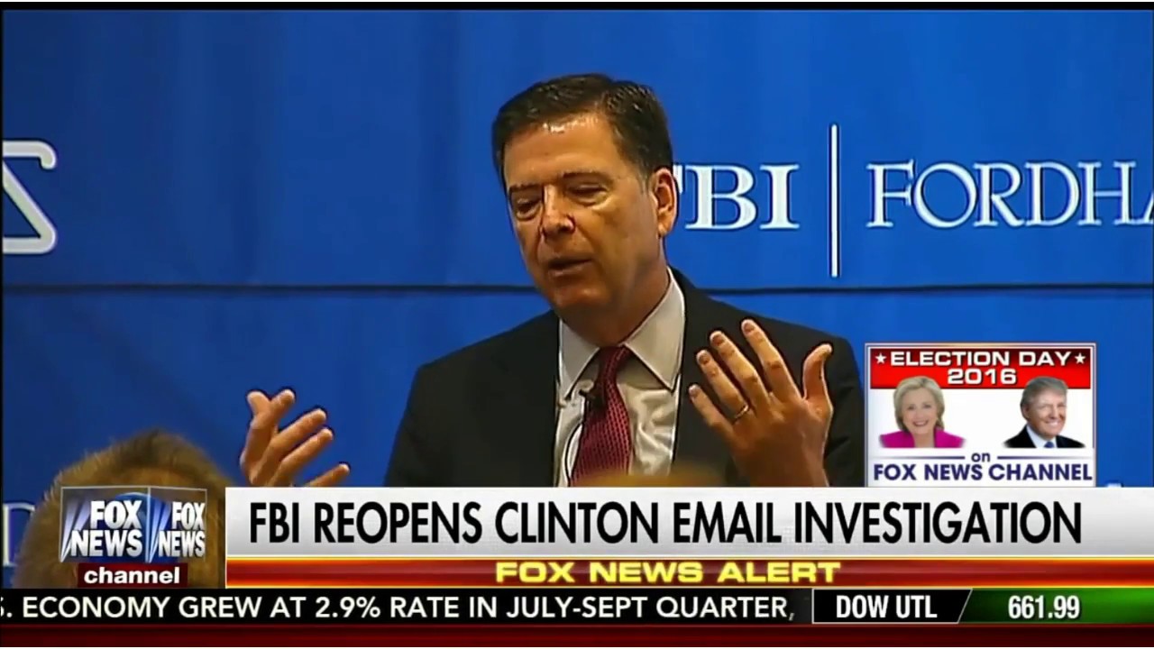 FBI ReOpens Clinton Email Investigation - Comey Is Trying To Save His ...