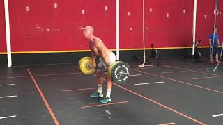 Hang power clean touch and go