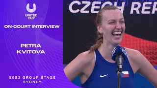 Petra Kvitova On-Court Interview | United Cup 2023 Group C