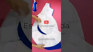 VESTIDO CRUZADO ✅ y Sofisticado con Boleros: ¡Descubre Cómo Hacer el trazo, paso a paso!