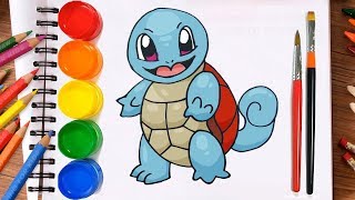 #Drawing #for #kids How to Draw Squirtle - Pokemon  - Drawing for kid