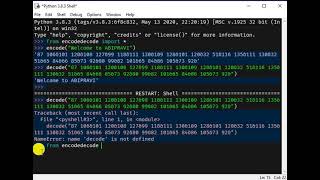 Encoding and Decoding in Python #encoding #ASCIIencoding