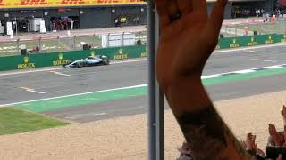 #LewisHamilton taking the chequered flag at the 2017 #BritishGP