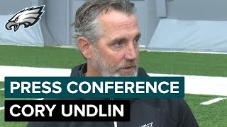 DB Coach Cory Undlin on Sidney Jones, Jalen Mills & Coverage Formations | Eagles Press Conference