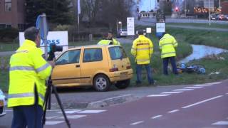 Scooterrijder raakt gewond na ongeval Oranjebaan