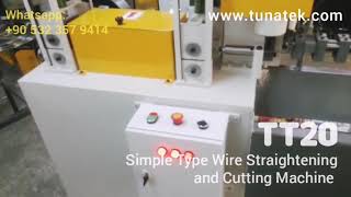 TT20 Eco - Simple Type Wire Straightening and Cutting Machine