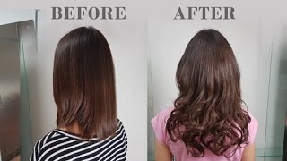 Hair Affair 8 Piece Clip-In Hair Extension Demo