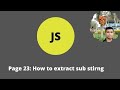 Page 23: JavaScript how to trim a string using split method |2021|Easy