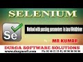 Selenium  || Method with passing parameters  in Java WebDriver