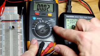 J310 JFET constant current sink aka source demonstration circuit schematic diagram by electronzap