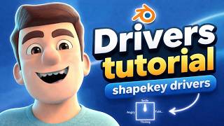 Shape key Drivers using Drivers addon | Blender Tutorial