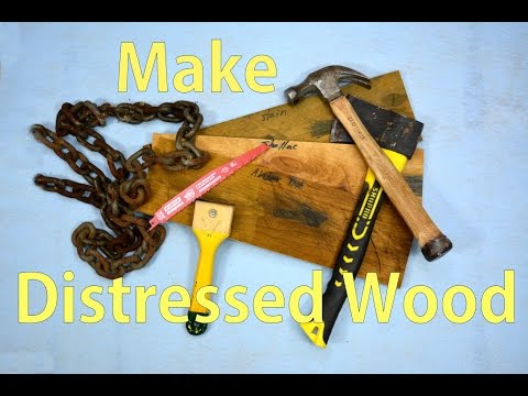 Distressing Wood for an Antique Effect / Make Wood Look Old Distressing Wood for an Antique Effect / Make Wood Look Old