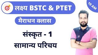 संस्कृत का महासंग्राम लगातार 4 घंटे बिना रुके | Sanskrit Online Classes For BSTC & PTET Exam