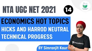 NTA UGC NET 2021 | Economics Hot Topic by Simranjit Kaur | Hicks \u0026 Harrod Neutral Technical Progress