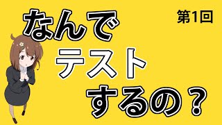 【第1回】なんでテストするの？【テスターちゃんねる】