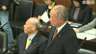 12.08参院外交防衛委員会・（社民党）山内徳信（総理への質問）